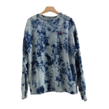 2021 Autumn Wholesale manufacturer Hot Selling Fashion O Neck tie dyed Cotton sweatshirt